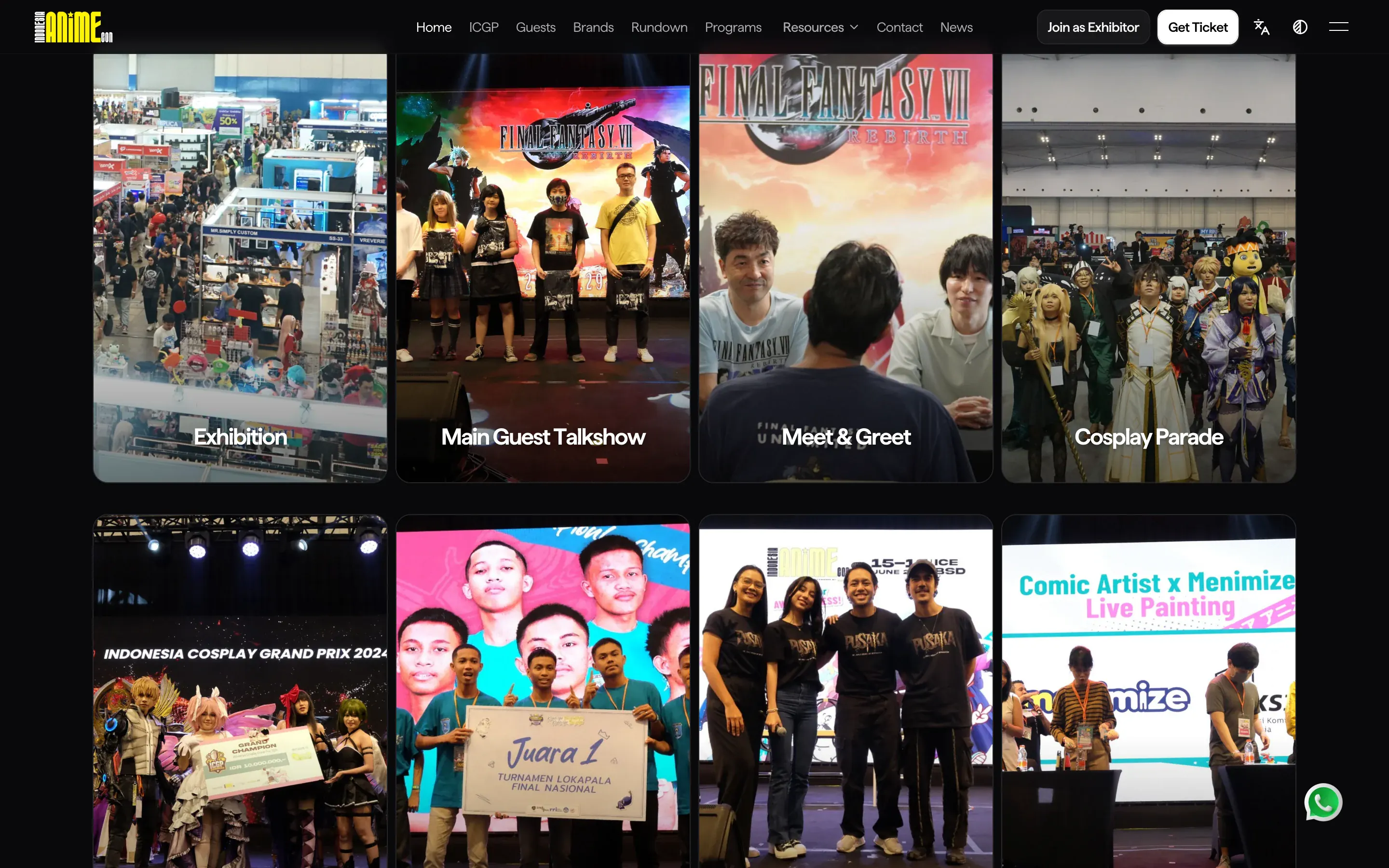 Indonesia Anime Con, further down the page