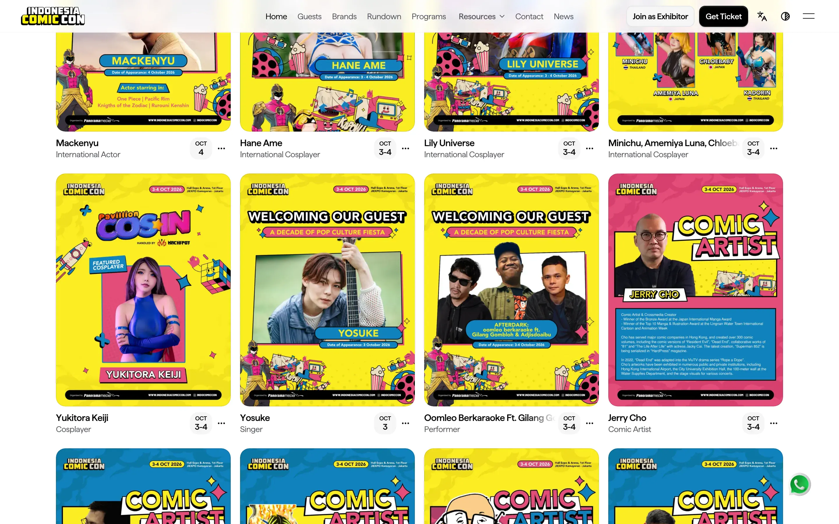 Indonesia Comic Con, further down the page