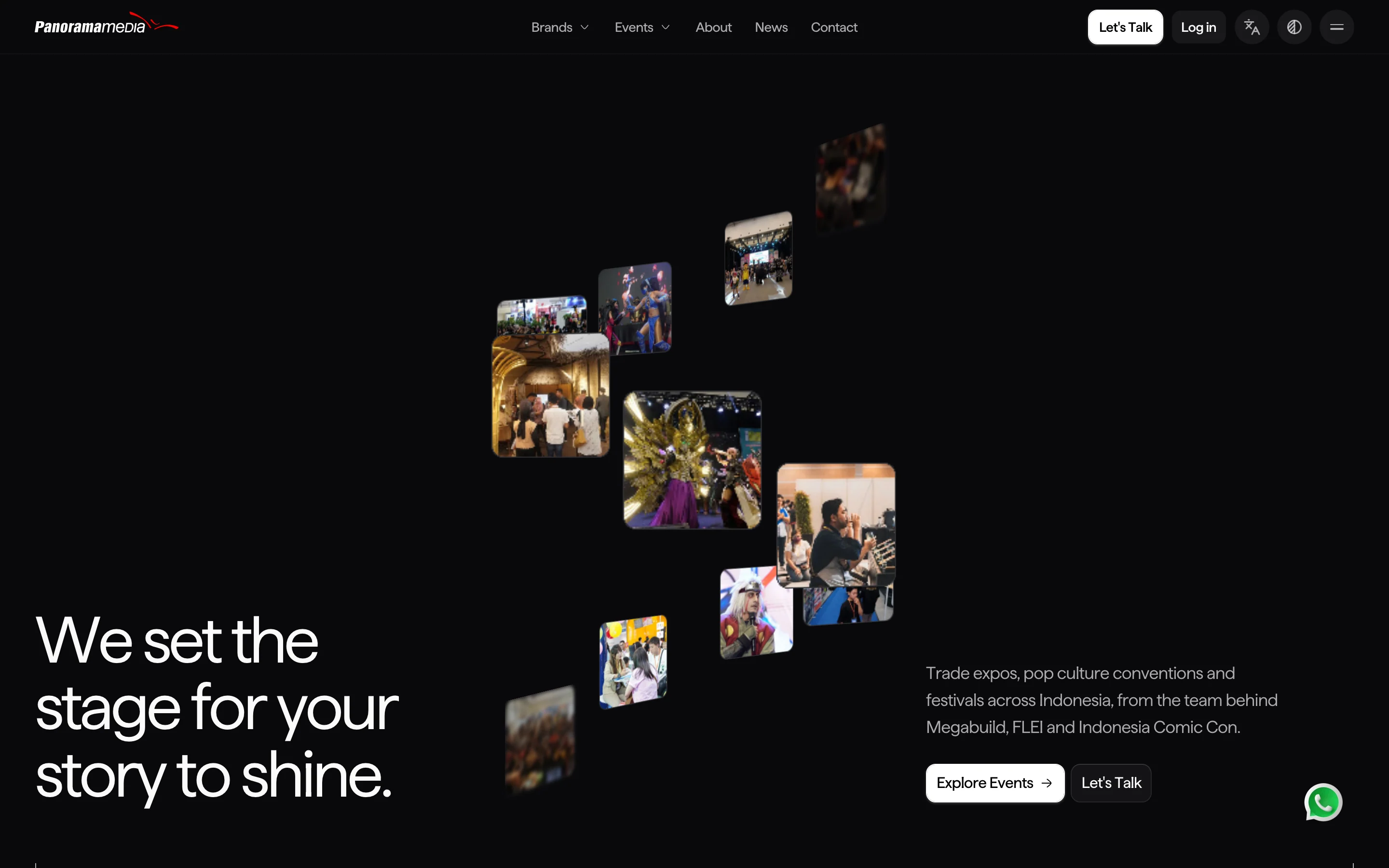 Panorama Media on a desktop browser